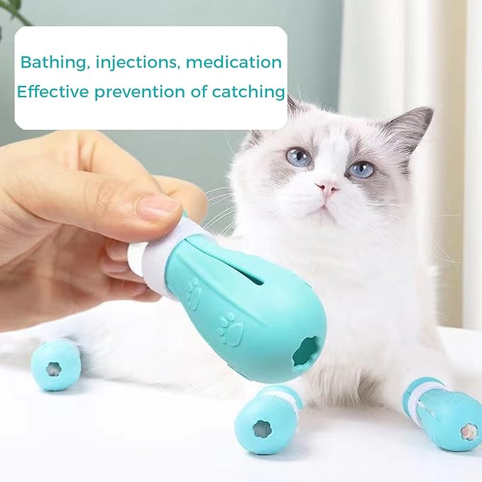 4pcs cat Specific cat Boot Paws Cover Protection paw Shoe paw Wound Boots Silicone Scratch resistants Cats Gloves Shower, Silicone Cats paw Cover, Scratch Resistant, bite resistants