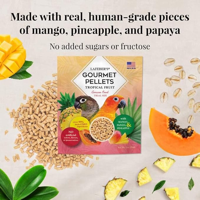 LAFEBER'S Foraging Fun Pack Pet Bird Food, Made with Non-GMO and Human-Grade Ingredients 5 oz (Conure)