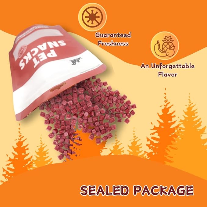 Beef Bites Dog Treats, Made with Real USA Sourced Beef, A Wholesome & Simple Limited Ingredient Soft Chew for Sensitive Stomachs,2.65 Pound