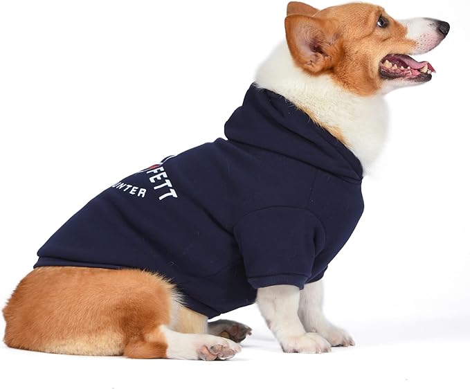 Star Wars for Pets Boba Fett Dog Hoodie with Leash Attachment Hole - Pet Outerwear for Dogs - Officially Licensed Dog Apparel & Accessories, Navy, Size Small