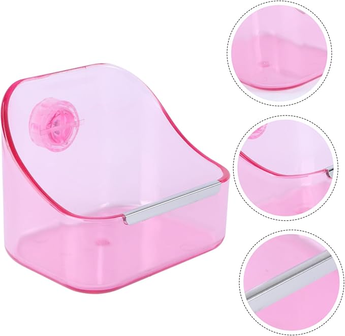 Yardwe Cage Food Bowl Pet Feeder Bird Cage Food Bowl Pet Basin Fine Workmanship