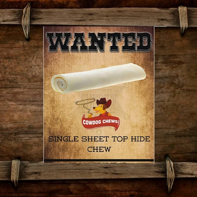 Cowdog Chews 5-6 Inches Rawhide Retriever Roll - Chewing Dog Treat, 100% Natural - Natural Grass Fed Livestock Sourced (18 Pack)