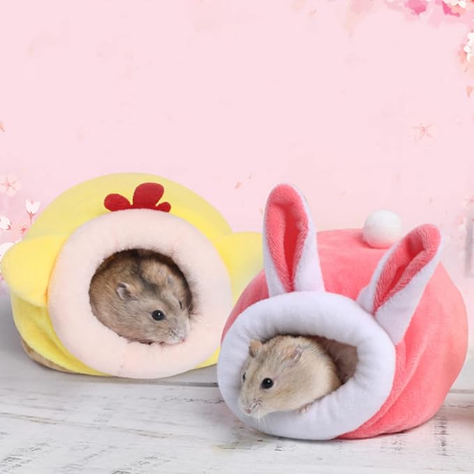 Velvet Small Animal Nest Winter Warm House Soft Breathable for Hamsters Guinea Pigs Squirrels Birds Cage Accessories