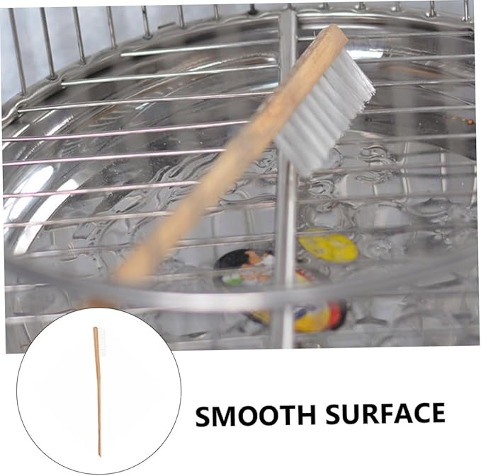 HANABASS 1pc Handle Bird Cage Cleaning Brush Bristle Design for Easy Cleaning of Pet Bird Cages for Daily Use and Messy Cleanups