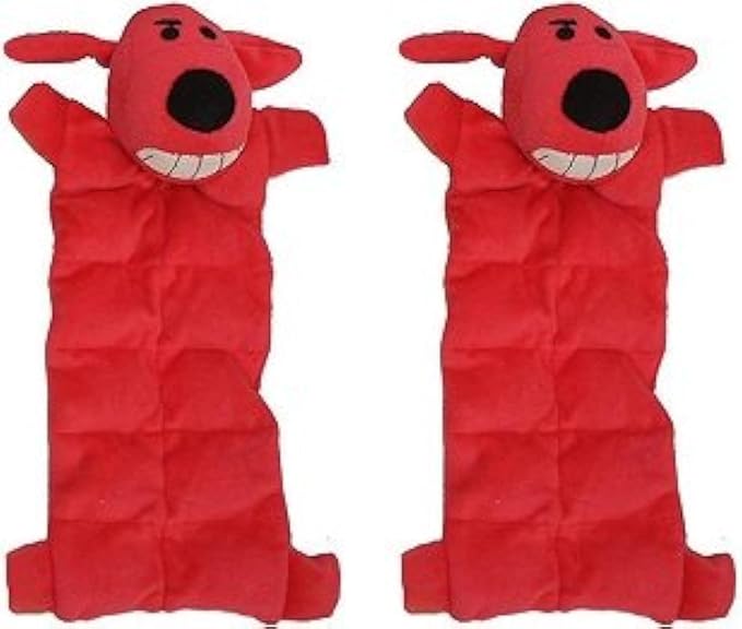 Multipet Loofa Squeaker Mat 12" Color:Assorted Size:Pack of 2