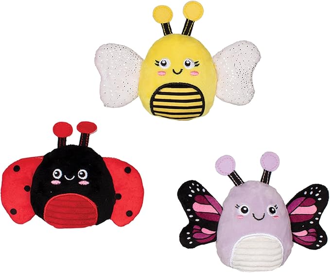 Fringe Studio Plush Dog Toy, 3 Pieces Set, WE’RE Super Fly, Pet Shop Collection (662168)