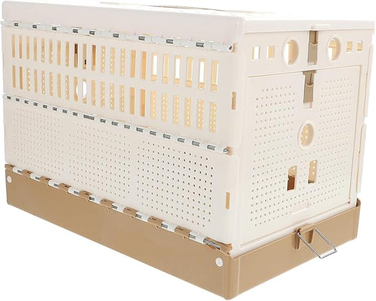 Mobestech Foldable Plastic Pigeon Cage Compact Nest Box for Training and Release Easy Assembly and Space-Saving Pet Accessory for Pigeons Rabbits Kittens and Puppies