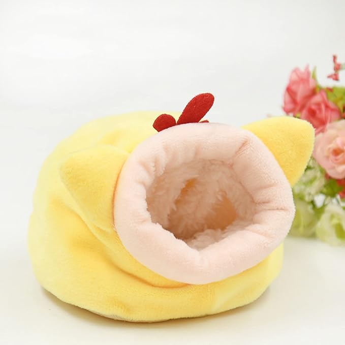 Velvet Small Animal Nest Winter Warm House Soft Breathable for Hamsters Guinea Pigs Squirrels Birds Cage Accessories
