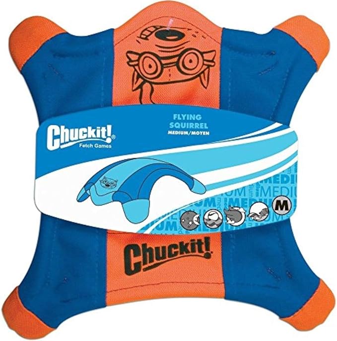Chuckit! Ultra Tug Dog Toy (Medium) Flying Squirrel Fetch Dog Toy (Medium)