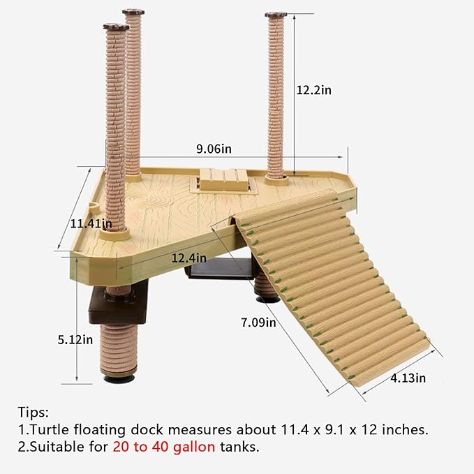 Tfwadmx Turtle Basking Platform, Floating Turtle Dock, Turtles Platform for Aquarium, Aquatic Juvenile Turtles, Frogs, Crabs