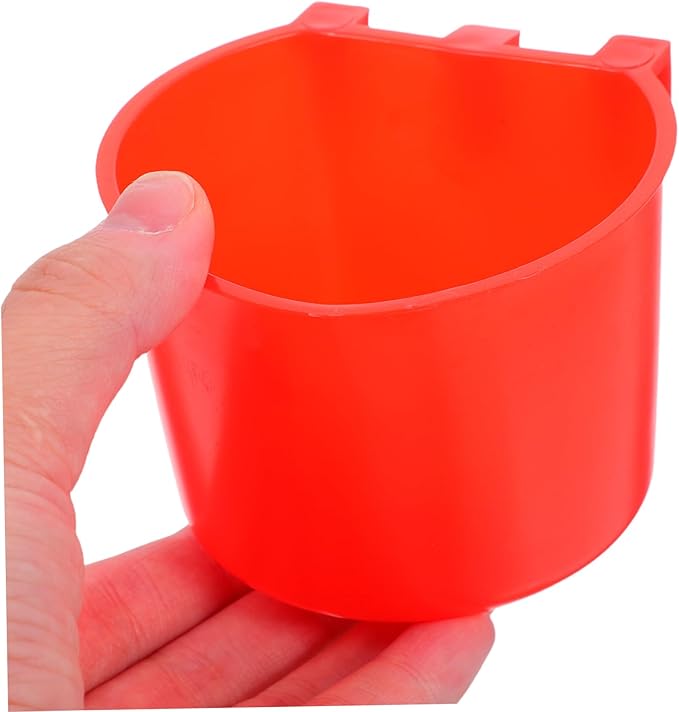 4Pcs Thickened Hanging Bird and Rabbit Water Bowl Durable Pet Feeding Cups for Small Animals Space Saving Design Hydration Focused for Bird Cages and Rabbit Habitats