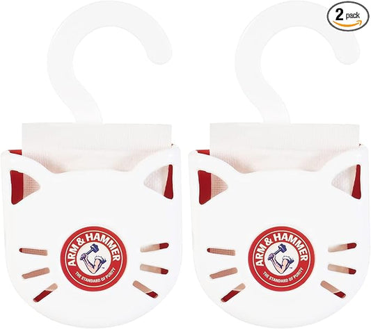 Arm & Hammer Cat Litter Pan Purrifying Pak, Removeable 30 Day Litter Box Deodorizer, 6-Pack