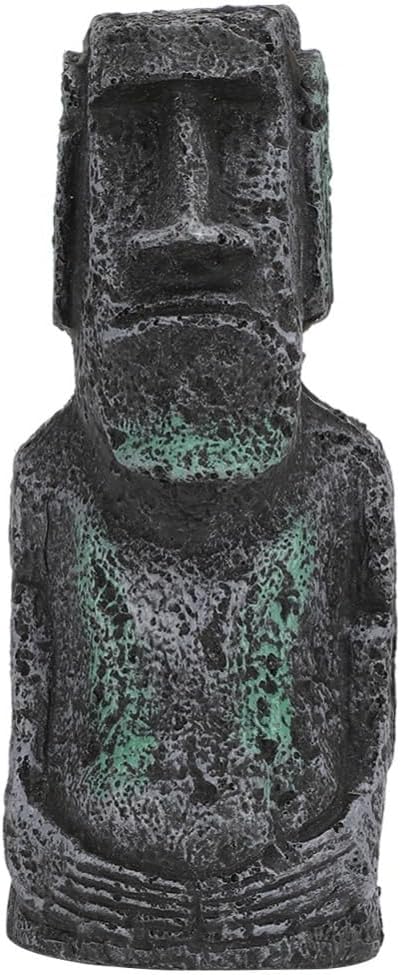 6.7 Inch Resin Roman Statue Aquarium Ornament Retro Sculpture Synthetic Fish Tank Decoration for Aquatic Pets