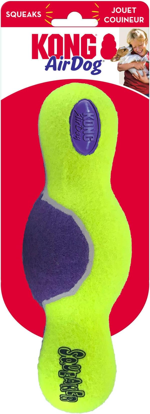 Kong Company 38750222: Airdog Squeaker Roller Dog Toy, Md/Lg