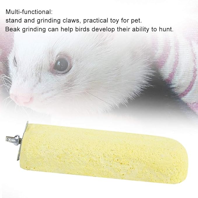 Grinding Stone, Parrots Grinding Stone, Hamster Grinding Stones, Suitable for Birds, Parrots and Other Small Birds to Play