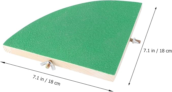 WOONEKY Frosted Wooden Pet Platform for Small Animals Chew- for Parrots Hamsters and Squirrels