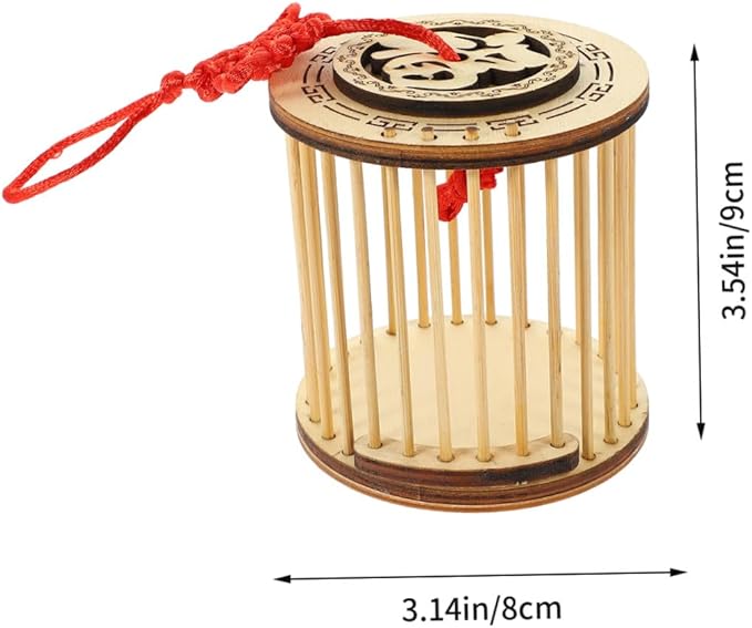 Bamboo Insect Keeper Cage Portable Storage Container Tubes and Feeding Accessories for Observation