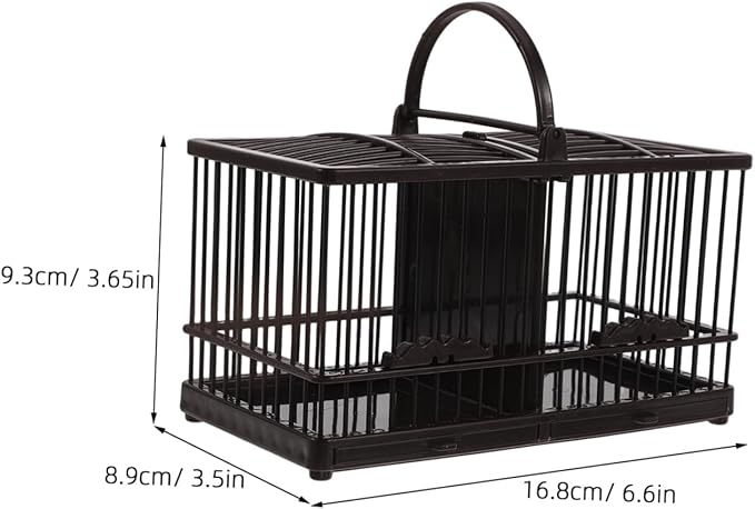 BESPORTBLE Hanging Plastic Pet Habitat Cage for Crickets Grasshoppers Hamsters Hummingbirds Lightweight Easy to Enclosure for Small Animals Vintage Decorative Design
