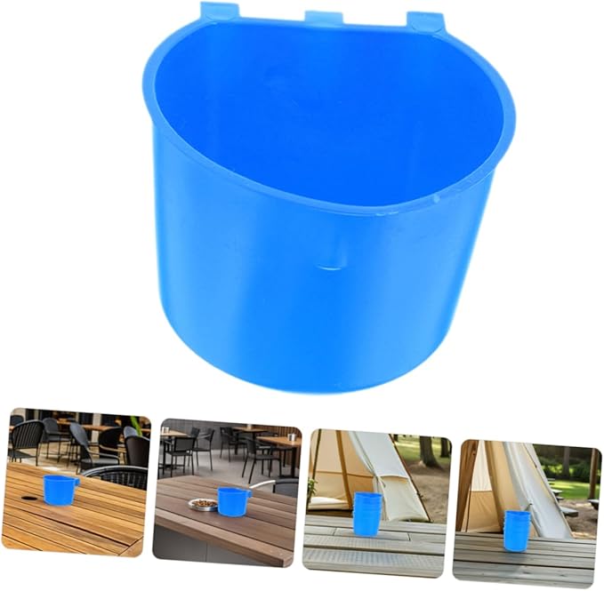 Kisangel 8pcs Thickened Rabbit Feeding Cup Hanging Bird Cage Water Feeder Pet Feeding Watering Bowl for Birds Chickens