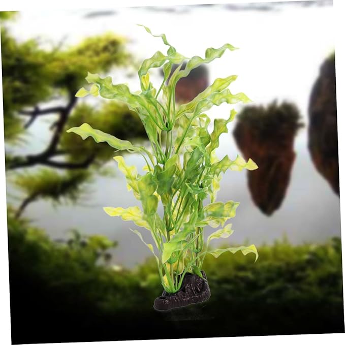 DECHOUS Artificial Kelp Aquarium Plants Decoration Soft Plastic Aquatic Ornaments for Fish Tank Safe for Fish and Pets for Aquascaping and Decoration