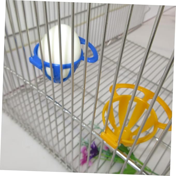 Toddmomy 2pcs Parrot Food Bowl Bird Feeder Bird Cage Accessory for Hamsters Parrots Random Color
