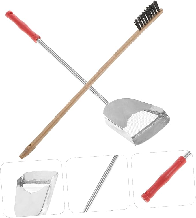 VOSAREA 2pcs Bird Cage Cleaning Brush and Shovel Parrots and Birds Essential Tools for Maintaining Habitat and Healthier Environment for