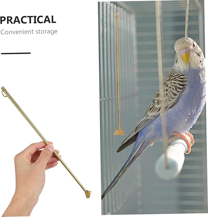 Happyyami Animals Habitat Cleaner Bird Cage Poop Tool Convenient Storage Cleaning for Bird Cages Sturdy Design for Household Use