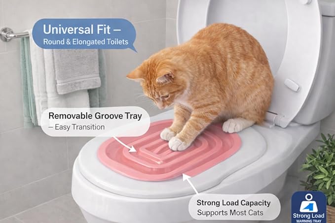 Cat Toilet Training Kit, Professional Universal Hygienic Pet Supply with Tray for Puppy Small Pet