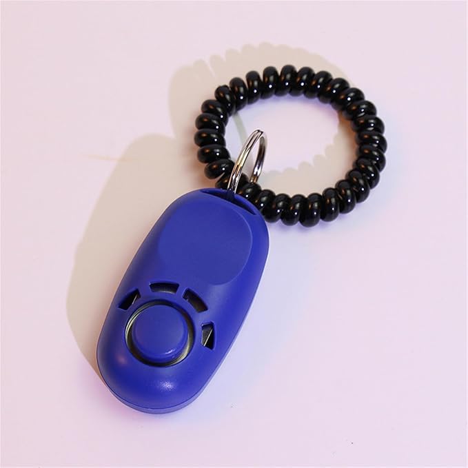 Dogs Training Clickers with Stretch Wrist Rope Durablity Compacted Size Easily to Use for Cats Dogs Bird Training, Blue