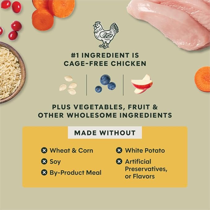 Instinct RawBoost, Natural Dry Dog Food with Freeze-Dried Pieces, Whole Grain Recipe - Real Chicken & Brown Rice, 3.5 lb. Bag