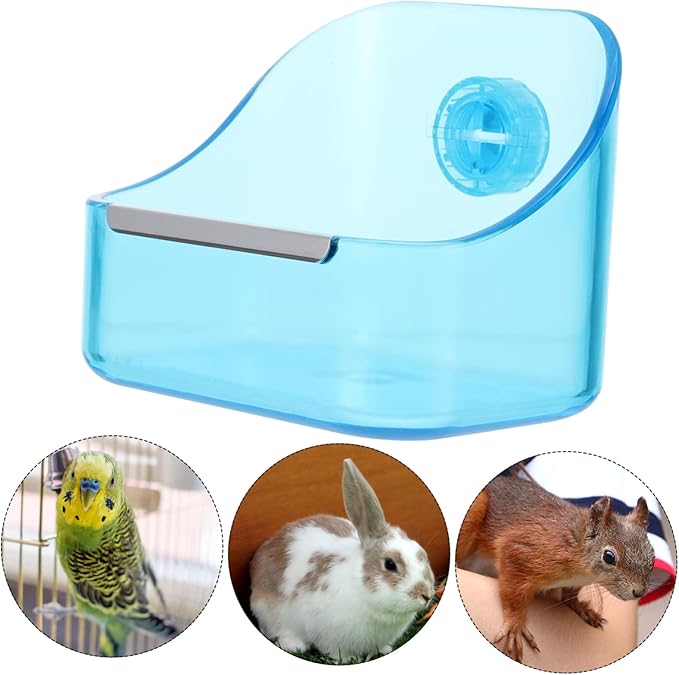 Yardwe Pet Cage Food Container Rabbit Feeding Bowl Convenient Hanging for Small Animals