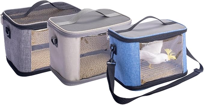 Fabric Carrier Bag for Small Animal Breathable Outgoing Bag Travel Cage Waterproof & Foldable Cage for Chinchilla Bird Cages for Cockatiels with Stand Bird Cage Accessories for Cockatiels