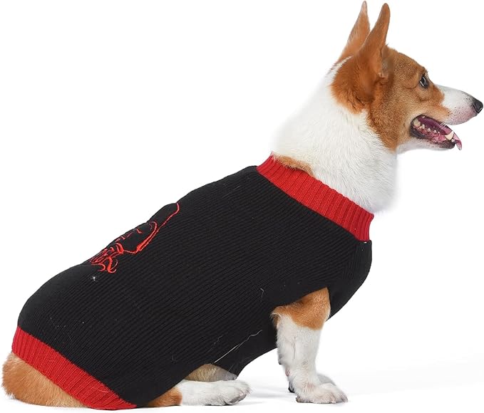 Star Wars Darth Vader Dog Sweater - Knit Pet Outerwear for Dogs - Officially Licensed Dog Apparel & Accessories, Black, Size Extra Small