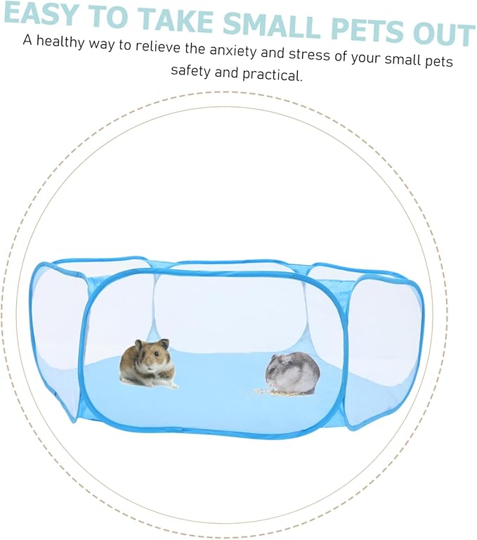Foldable Pet Playpen Portable Indoor Outdoor Enclosure for Small Animals Breathable Polyester Material Multi-Function Use for Dogs Cats Puppies and More