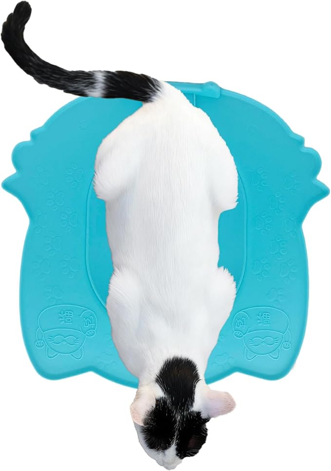 Pet Training System - Feline Bathroom Conversion Set, Adjustable Seat Insert Program with Progressive Removal Design, Reducing Guidance Feature, Ideal for Cat Owners Small Spaces Camper Living Re