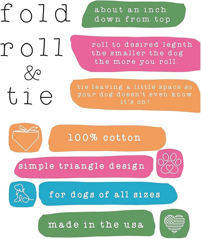 Besties Best Friends Dog Bandana | 100% Cotton Adjustable Triangle Black, One Size (552)