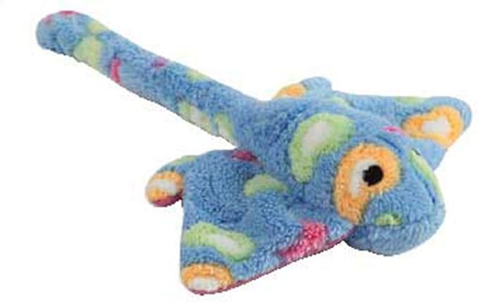 Zanies Sea Charmer Dog Toys, Blue Stingray, 11"