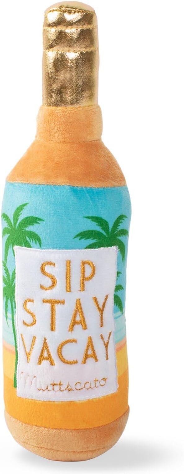 Fringe Studio Plush Dog Toy, SIP Stay Vacay (289863)