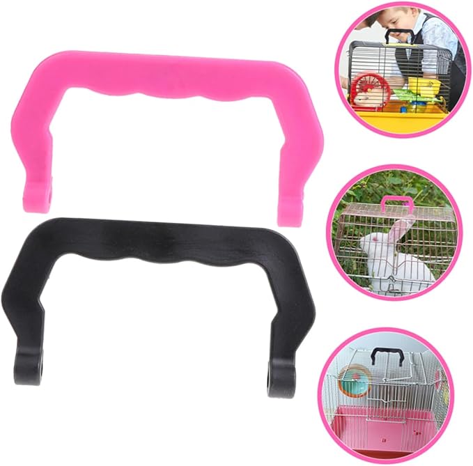 Mipcase Portable PET Cage Handle Kit 20pcs Plastic Replacement Handles for Birdcage and Hamster Accessories for Outdoor Use and Easy Carrying