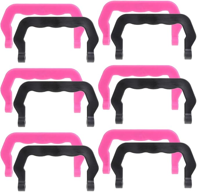 Mikikit 20pcs Portable PET Cage Handle Set Detachable Thickened Plastic Handles for Birdcage and Hamster Accessories Multi-use PET Cage Lifting Tool