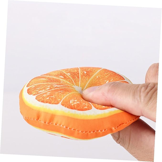 4Pcs Fruit-Shaped Catnip with Bell for Kittens Interactive Chew for Indoor Cats Adorable Cat Teething to Stimulate Curiosity and Strengthen Pet Bonding