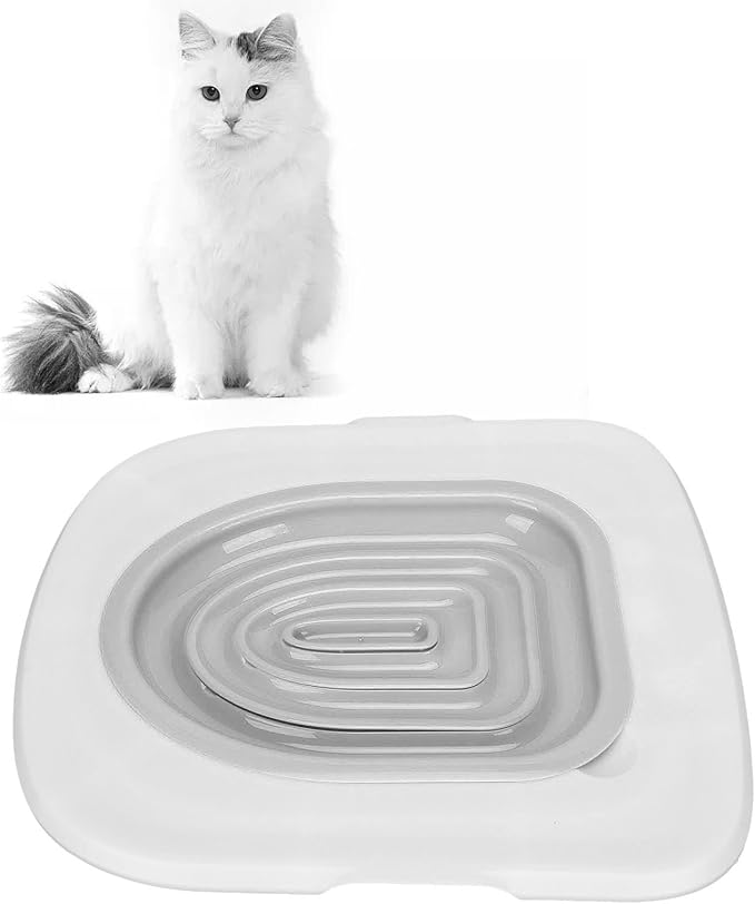 Cat Toilet Training Kit, Professional Universal Hygienic Pet Supply with Grey Tray for Puppy Small Pet
