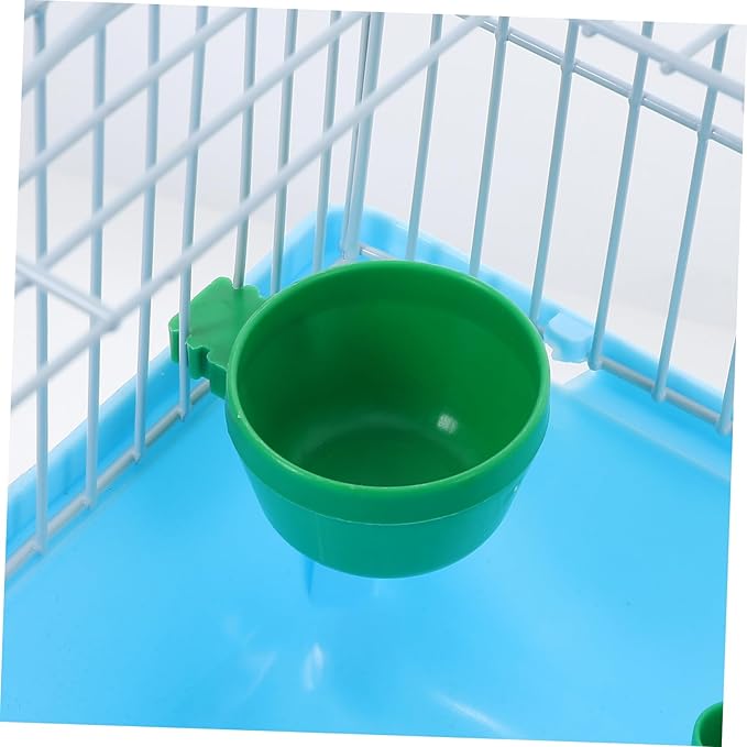 BESPORTBLE Portable Bird Cage for Lovebirds Spacious Carrier with Perch Food Box and Waterer for Travel Construction for Pet Transport