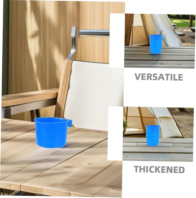 Happyyami 8pcs Hanging Food and Water Bowl Bird Cage Feeding Cups Easy to Install for Small Animals and Poultry