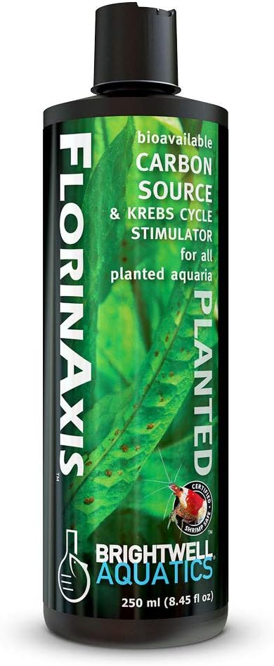 Brightwell Aquatics FlorinAxis - Carbon Source & Krebs Cycle Stimulator for All Planted Aquaria, 250 ml, Green
