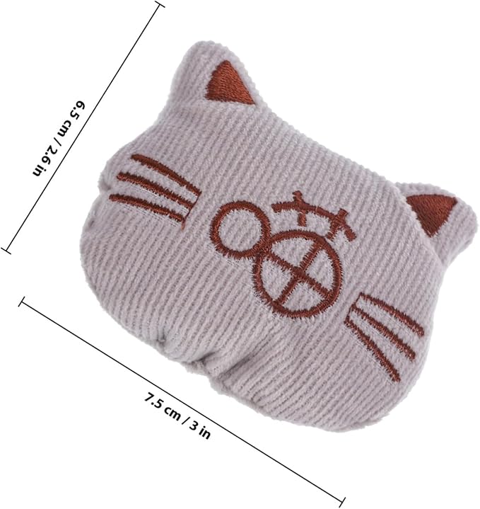 3pcs Catnip Filled Plush Cat Chew for Indoor Cats Soft Cotton Molar Playthings to Promote Exercise and Dental Care Interactive Catnip for Kitten Activity Support