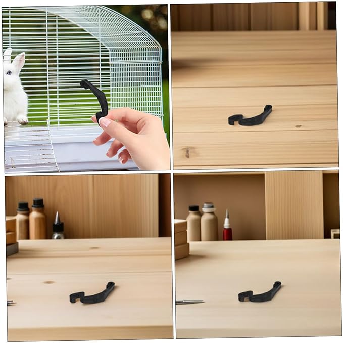 24pcs Small Pet Cage Lock Buckle Plastic Cage Clips Wire Edge Connector DIY Assembly Suitable for Rabbits and Hamsters