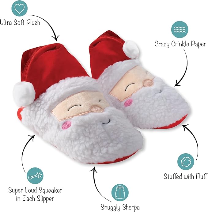 Fringe Studio Plush Dog Toy, ST. Nick’S Kicks(289841),Multi-Colored