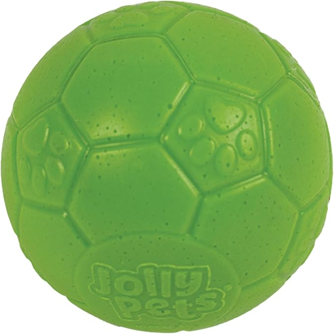 Jolly Pets Mini Jolly Soccer Ball; Floating-Bouncing Dog Toy; 4" Green Apple