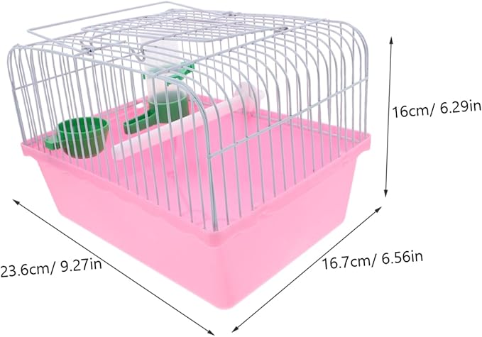 VICASKY Multifunctional Portable Bird Cage for Parrots and Cockatiels with Perch Food Box Water Dispenser Lightweight Travel Carrier for Small Pets and Lovebirds
